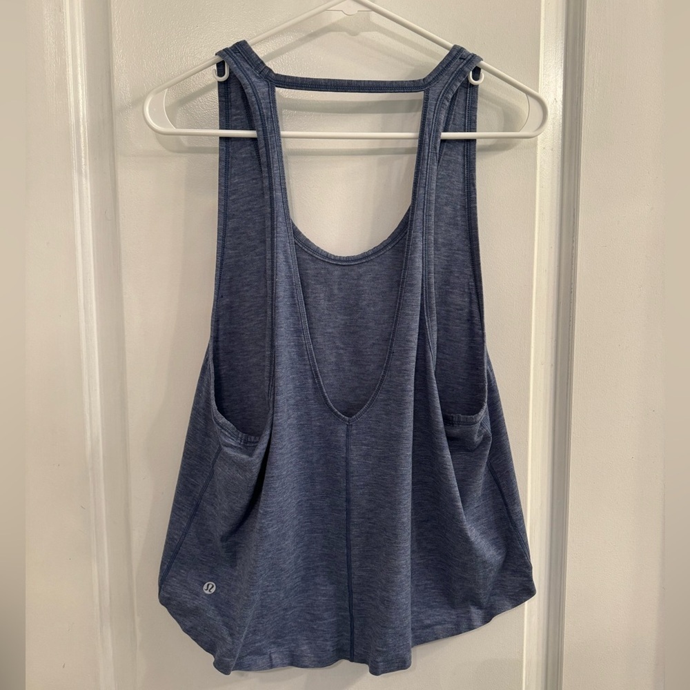 Lululemon Intended Tank Heathered Dark Cobalt